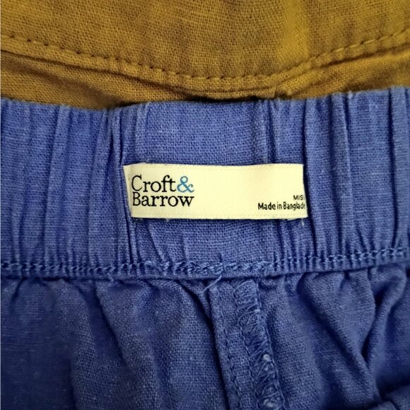 Womens Croft and Barrow Shorts, Blue, Sz M, 16.5", Hi Rise, NWOT - Picture 3 of 4